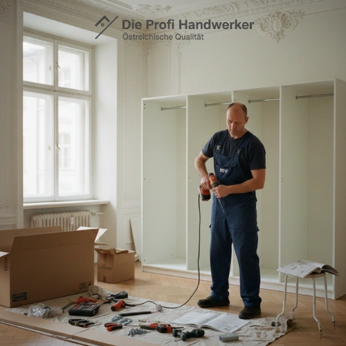 Möbelaufbau in Wien – professioneller Handwerker montiert IKEA PAX im Altbau mit Fixpreis